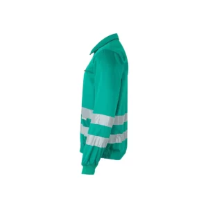 Cazadora con cintas reflectantes Velilla 154 Verde, vista lateral opuesto