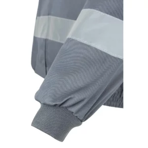 Cazadora con cintas reflectantes Velilla 154 Gris, detalle de puño