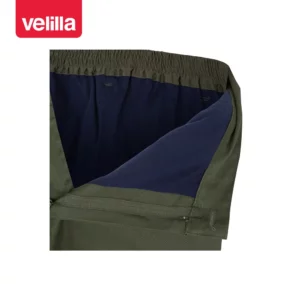 Pantalón forrado bicolor Velilla 156 Verde caza/Amarillo flúor, detalle de forro interior