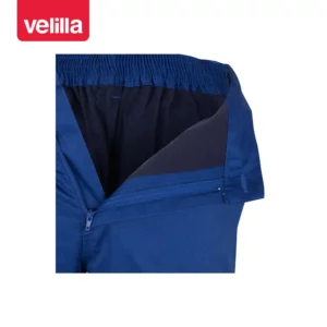 Pantalón forrado bicolor Velilla 156 Azulina/Amarillo flúor, detalle de forro interior