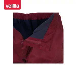 Pantalón forrado bicolor Velilla 156 Granate/Amarillo flúor, detalle de forro interior