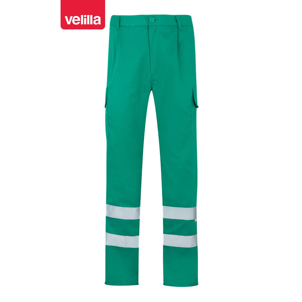 Pantalón con cintas reflectantes Velilla 159 13 Pantalón con cintas reflectantes Velilla 159 Verde, vista frontal