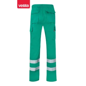 Pantalón con cintas reflectantes Velilla 159 Verde, vista trasera