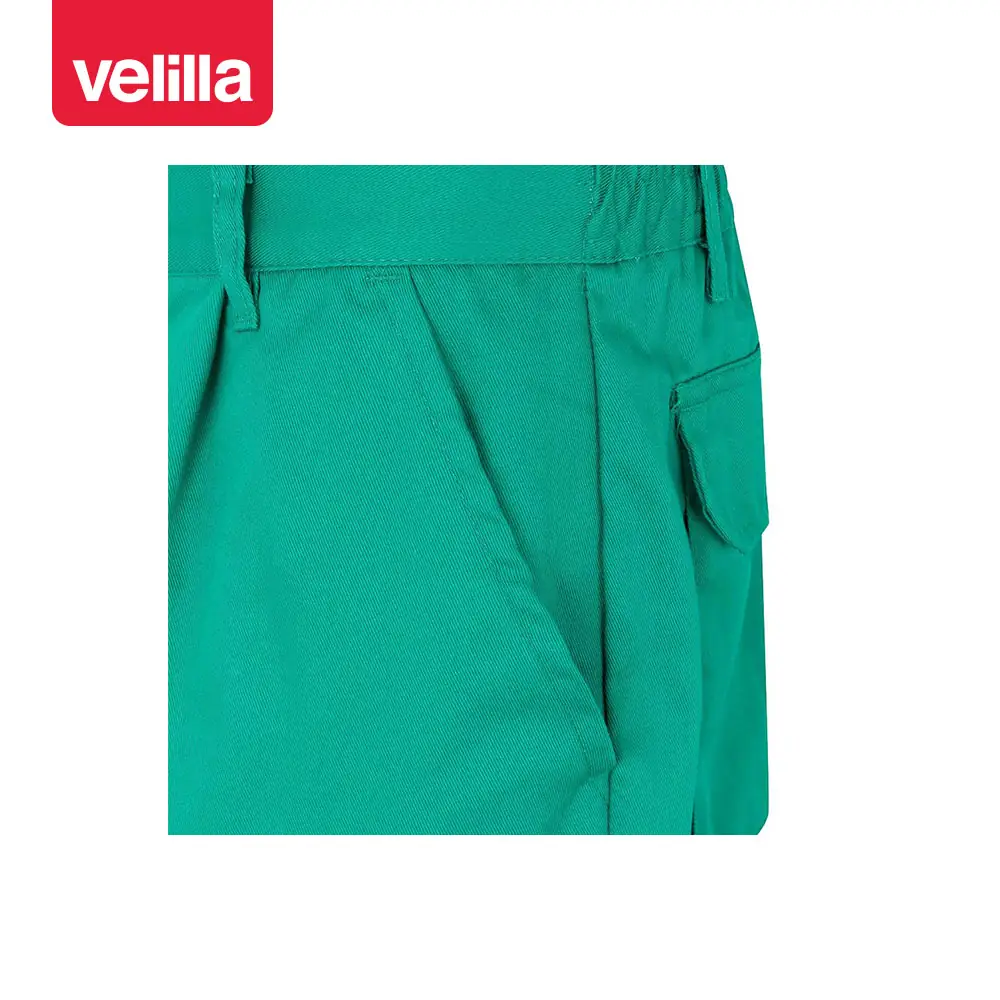 Pantalón con cintas reflectantes Velilla 159 27 Pantalón con cintas reflectantes Velilla 159 Verde, detalle de bolsillo delantero y pinza