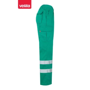 Pantalón con cintas reflectantes Velilla 159 Verde, vista lateral opuesta