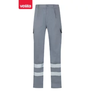 Pantalón con cintas reflectantes Velilla 159 Gris, vista frontal