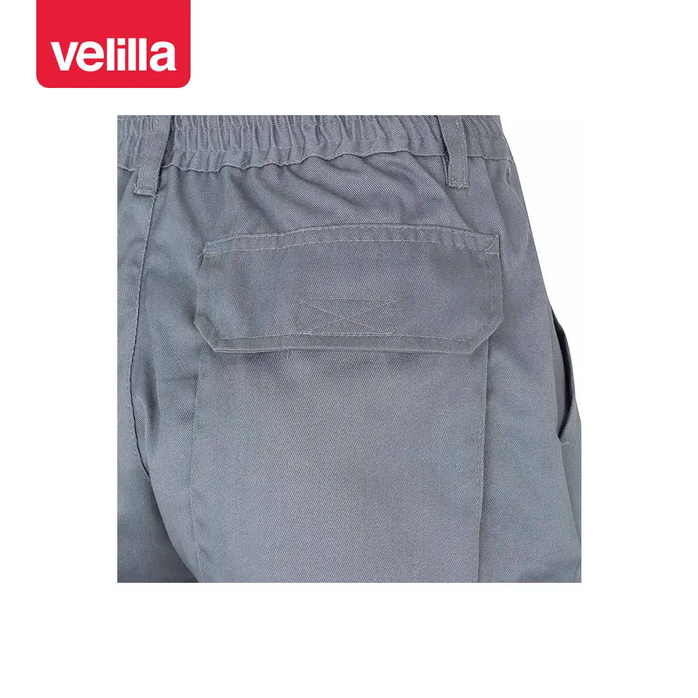 Pantalón con cintas reflectantes Velilla 159 17 Pantalón con cintas reflectantes Velilla 159 Gris, detalle de cintura y bolsillo trasero