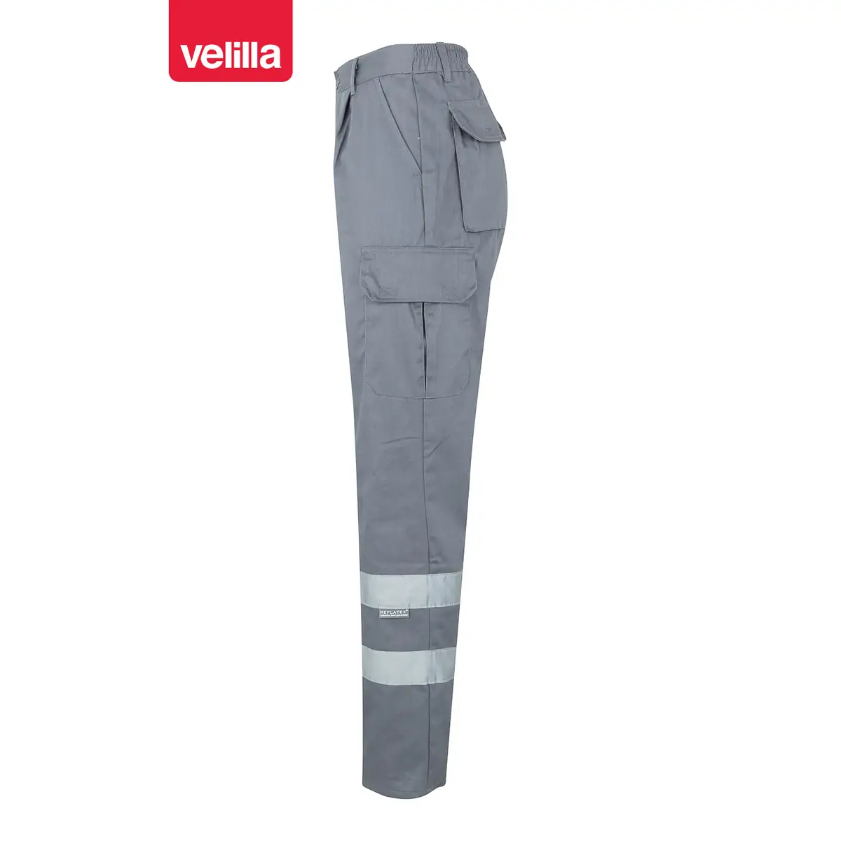 Pantalón con cintas reflectantes Velilla 159 2 Pantalón con cintas reflectantes Velilla 159 Gris, vista lateral