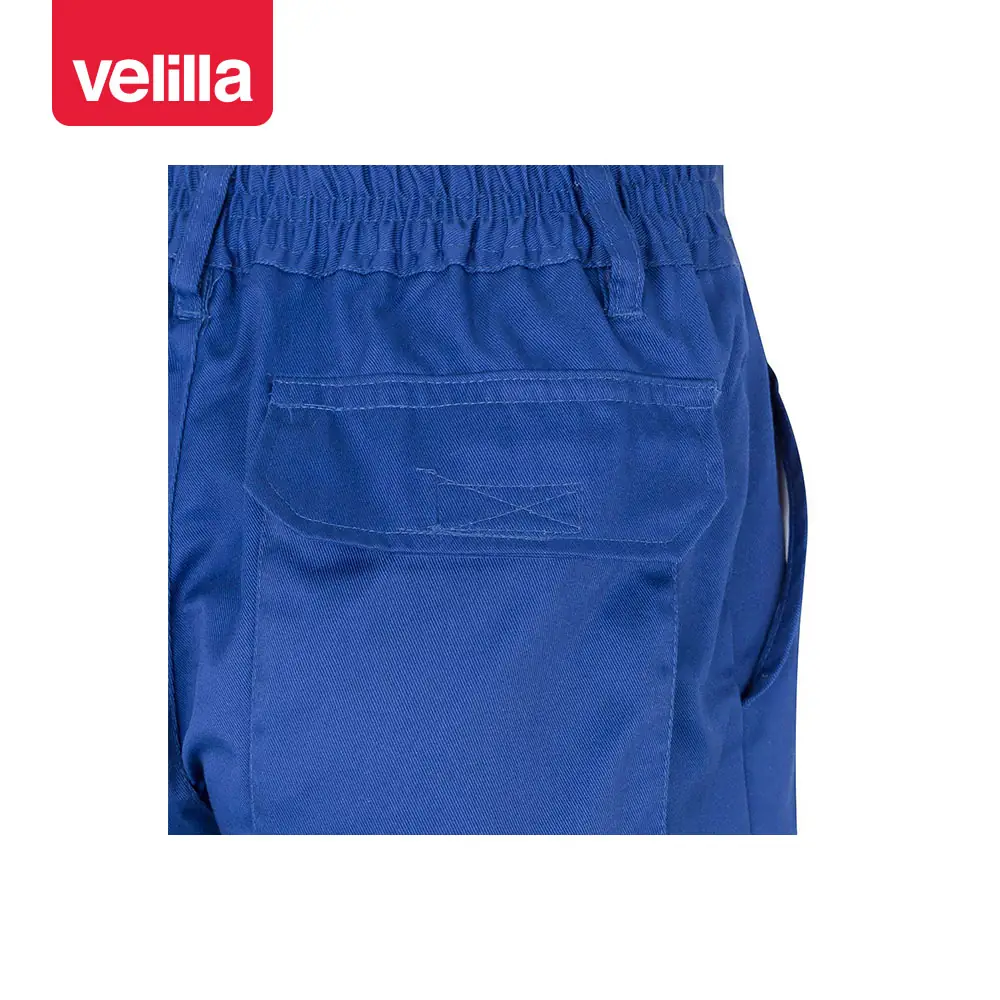 Pantalón con cintas reflectantes Velilla 159 20 Pantalón con cintas reflectantes Velilla 159 Azulina, detalle de cintura y bolsillo trasero