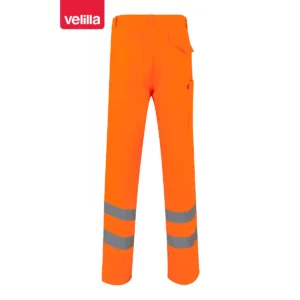 Pantalón alta visibilidad Velilla 160 Naranja flúor, vista trasera