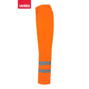 Pantalón alta visibilidad Velilla 160 Naranja flúor, vista lateral