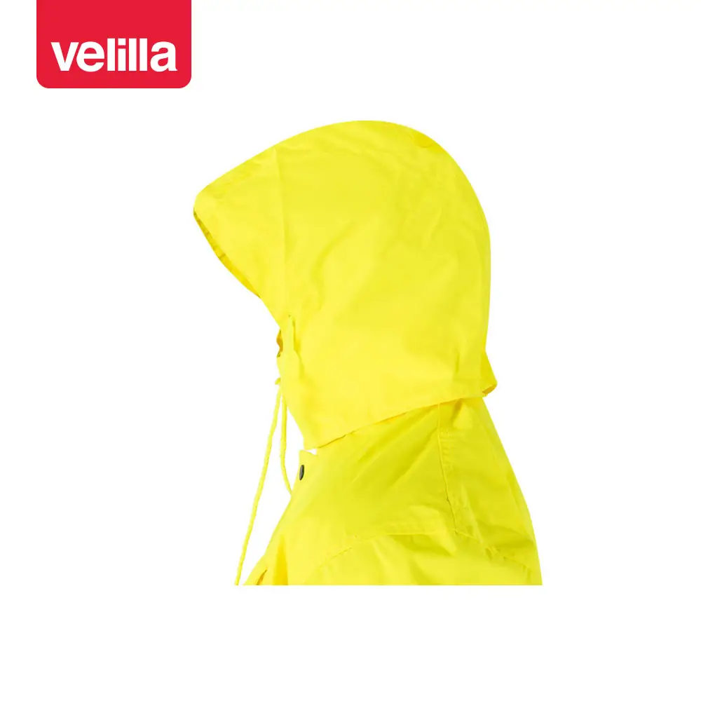 Parka bicolor alta visibilidad Velilla 166 13 Parka bicolor alta visibilidad Velilla 166 Azul marino/Amarillo flúor, detalle de capucha