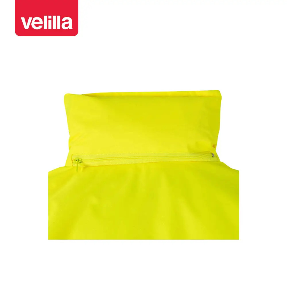 Parka bicolor alta visibilidad Velilla 166 16 Parka bicolor alta visibilidad Velilla 166 Azul marino/Amarillo flúor, detalle de parte trasera del cuello