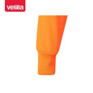 Polo alta visibilidad Velilla 174 Naranja flúor, detalle de puño