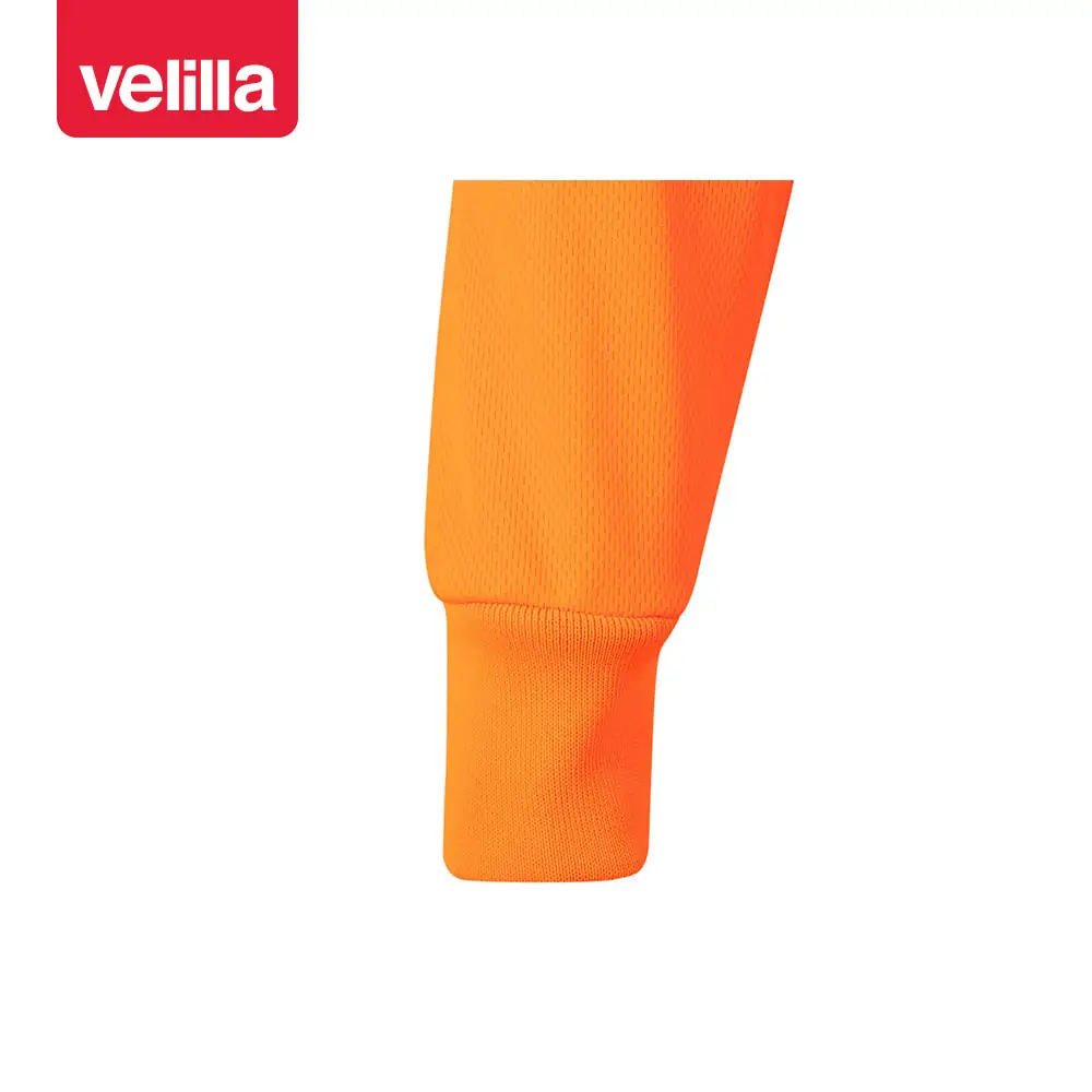 Polo alta visibilidad Velilla 174 13 Polo alta visibilidad Velilla 174 Naranja flúor, detalle de puño
