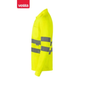 Polo alta visibilidad Velilla 174 Amarillo flúor, vista lateral