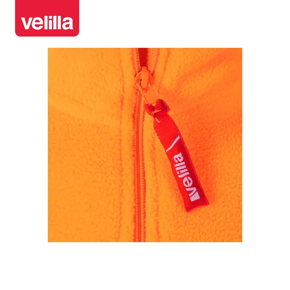 Forro polar alta visibilidad Velilla 180 11 Forro polar alta visibilidad Velilla 180 Naranja flúor, detalle de cremallera