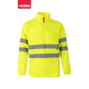 Forro polar alta visibilidad Velilla 180 Amarillo flúor, vista frontal