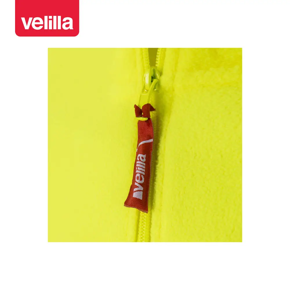 Forro polar alta visibilidad Velilla 180 7 Forro polar alta visibilidad Velilla 180 Amarillo flúor, detalle de cremallera