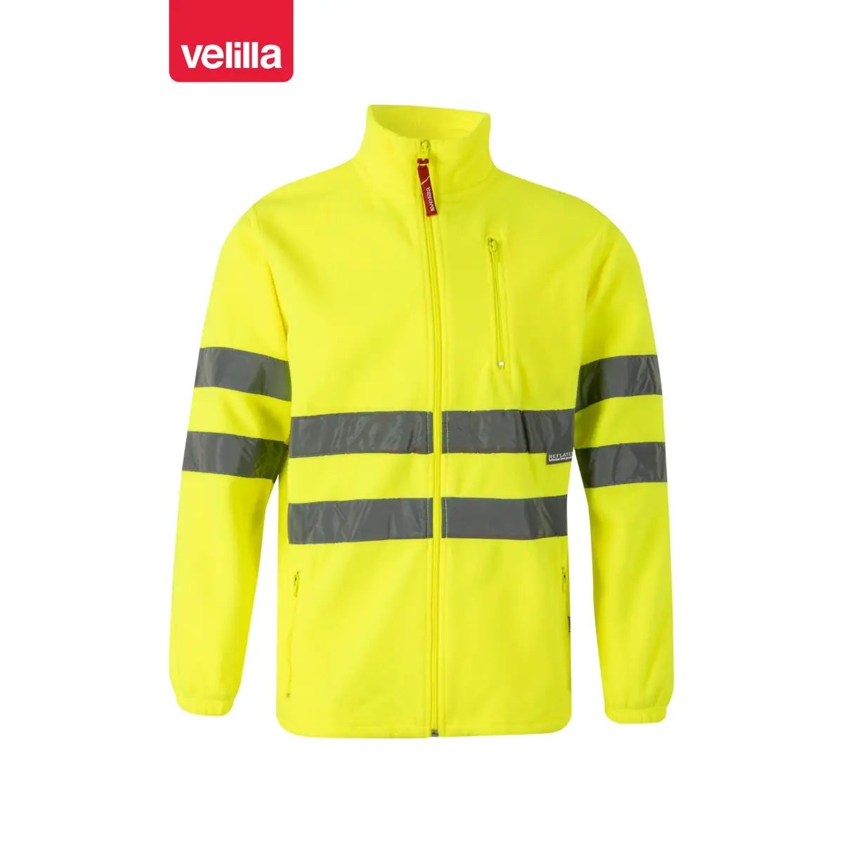 Chaqueta polar alta visibilidad Velilla 181 1 Chaqueta polar alta visibilidad Velilla 181 Amarillo flúor, vista frontal