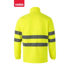 Chaqueta polar alta visibilidad Velilla 181 Amarillo flúor, vista trasera
