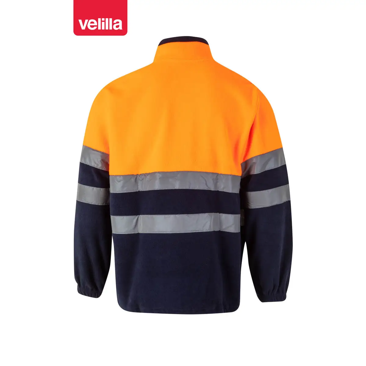 Forro polar bicolor alta visibilidad Velilla 182 12 Forro polar bicolor alta visibilidad Velilla 182 Azul marino/Naranja flúor, vista trasera