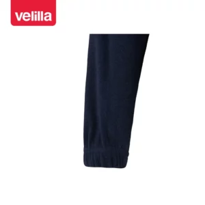 Forro polar bicolor alta visibilidad Velilla 182 Azul marino/Naranja flúor, detalle de puño