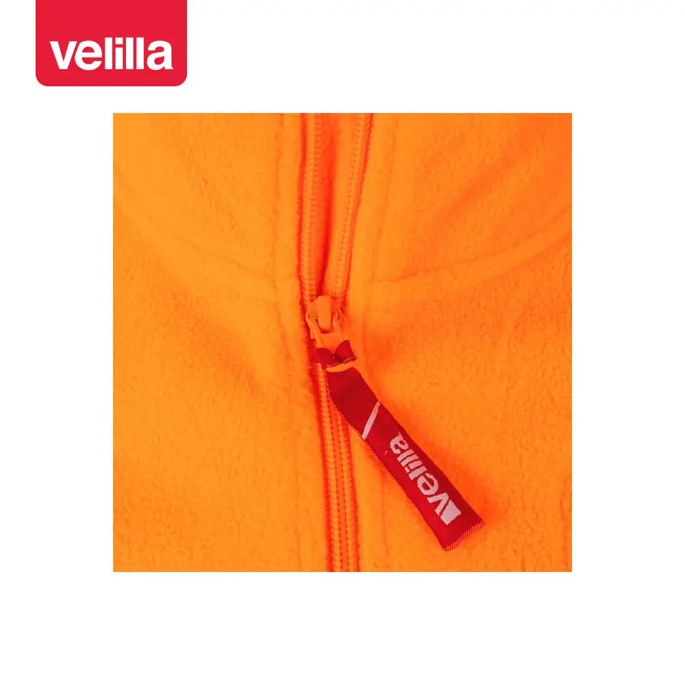 Forro polar bicolor alta visibilidad Velilla 182 27 Forro polar bicolor alta visibilidad Velilla 182 Azul marino/Naranja flúor, detalle de cremallera