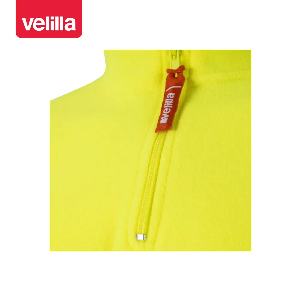 Forro polar bicolor alta visibilidad Velilla 182 20 Forro polar bicolor alta visibilidad Velilla 182 Verde/Amarillo flúor, detalle de cuello y cremallera