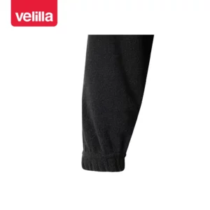 Chaqueta polar bicolor alta visibilidad Velilla 183 Negro/Amarillo flúor, detalle de puño