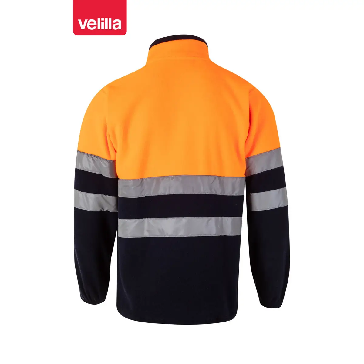 Chaqueta polar bicolor alta visibilidad Velilla 183 85 Chaqueta polar bicolor alta visibilidad Velilla 183 Azul marino/Naranja flúor, vista trasera