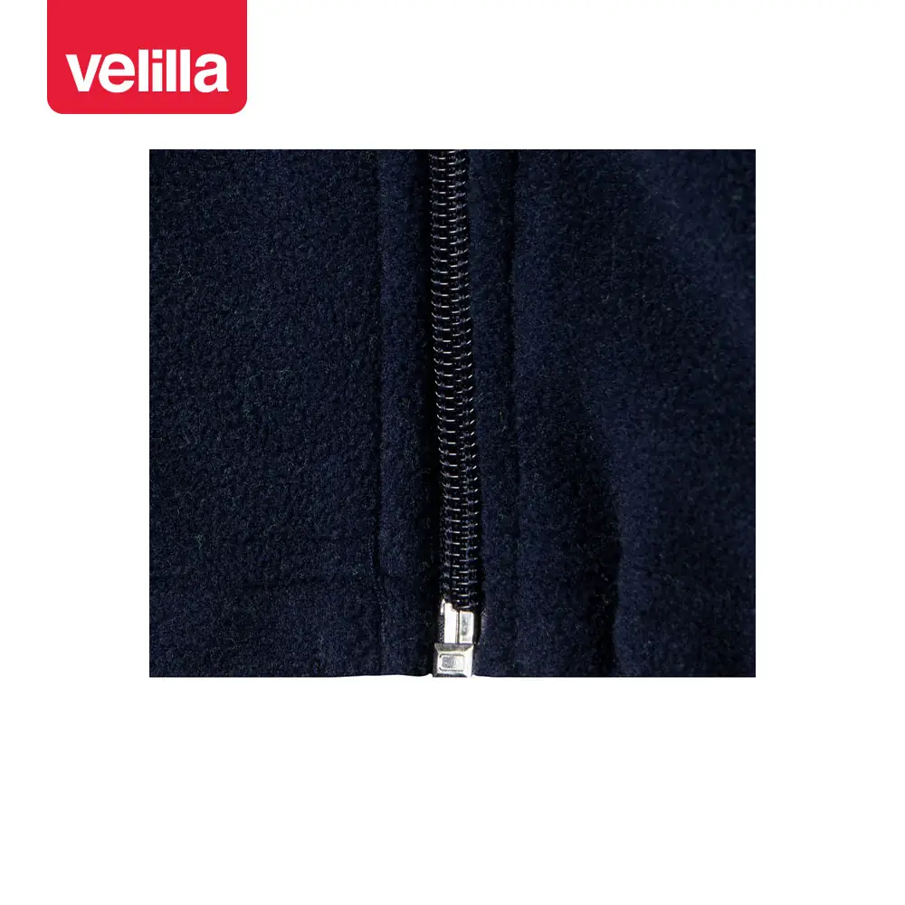 Chaqueta polar bicolor alta visibilidad Velilla 183 17 Chaqueta polar bicolor alta visibilidad Velilla 183 Azul marino/Amarillo flúor, detalle de parte inferior de la cremallera