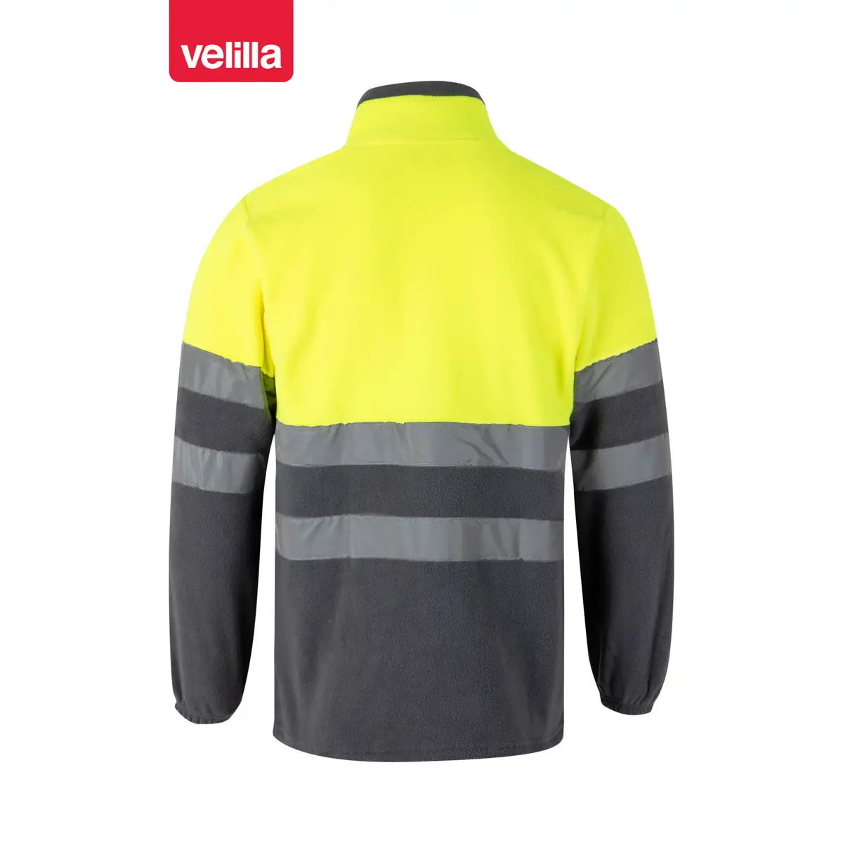 Chaqueta polar bicolor alta visibilidad Velilla 183 3 Chaqueta polar bicolor alta visibilidad Velilla 183 Gris/Amarillo flúor, vista trasera