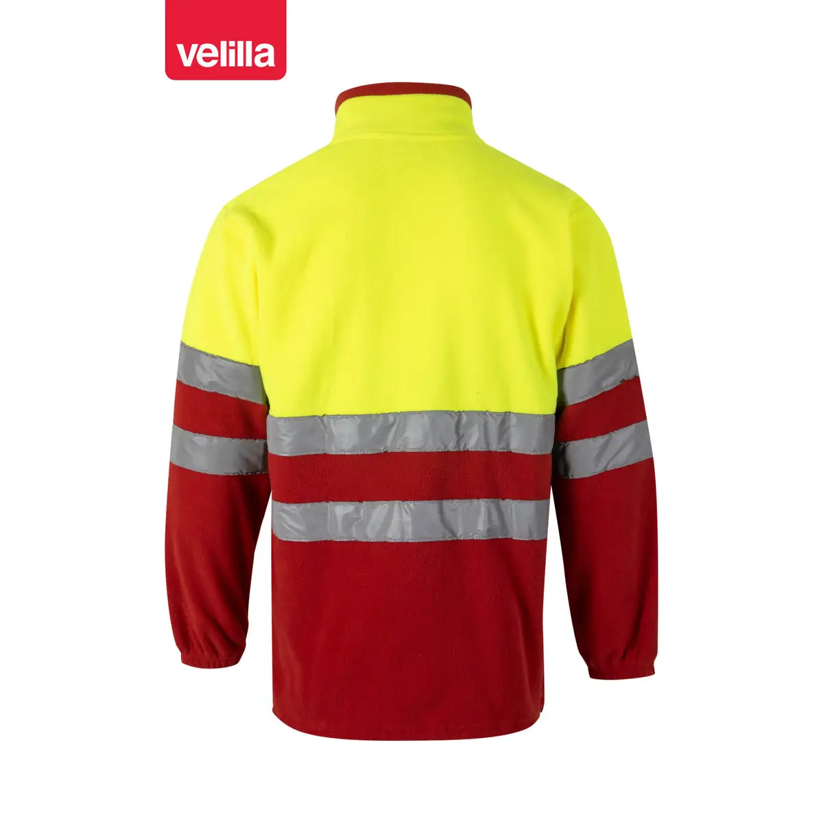 Chaqueta polar bicolor alta visibilidad Velilla 183 76 Chaqueta polar bicolor alta visibilidad Velilla 183 Rojo/Amarillo flúor, vista trasera