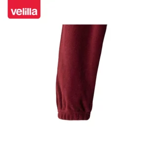 Chaqueta polar bicolor alta visibilidad Velilla 183 Granate/Amarillo flúor, detalle de puño