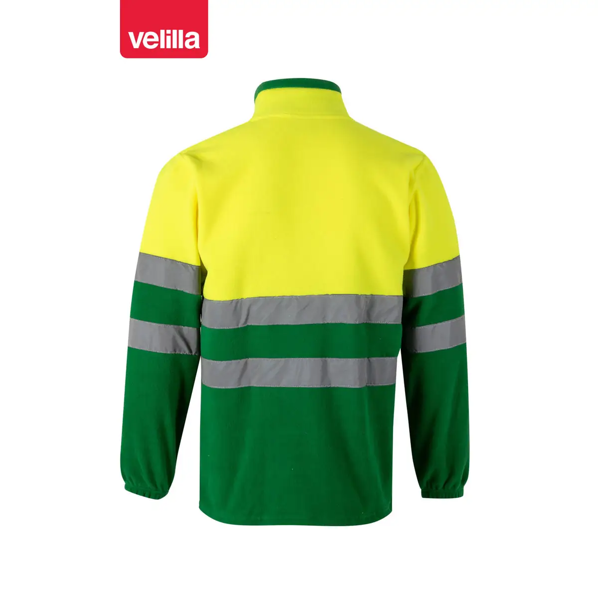 Chaqueta polar bicolor alta visibilidad Velilla 183 70 Chaqueta polar bicolor alta visibilidad Velilla 183 Verde hierba/Amarillo flúor, vista trasera