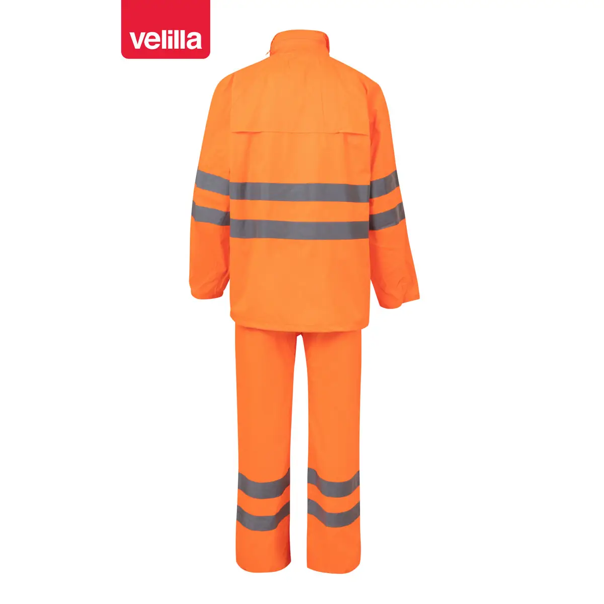 Traje de lluvia reflectante Velilla 189 6 Traje de lluvia reflectante Velilla 189 Naranja flúor, vista trasera