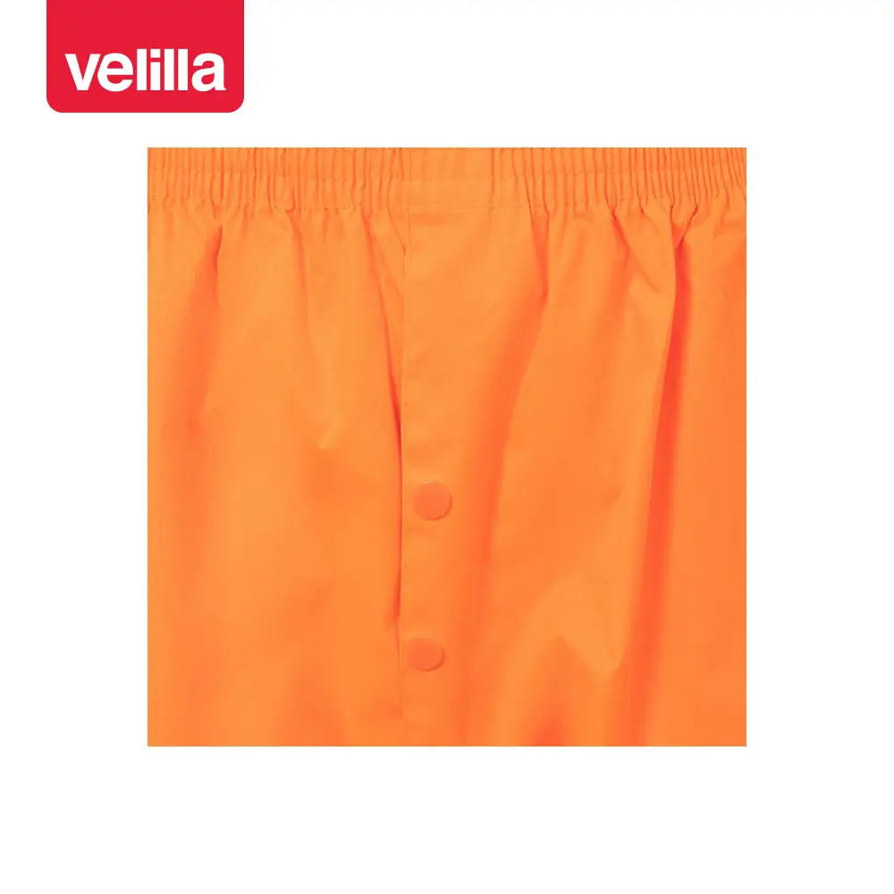 Traje de lluvia reflectante Velilla 189 18 Traje de lluvia reflectante Velilla 189 Naranja flúor, detalle de cierre del pantalón