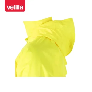 Traje de lluvia reflectante Velilla 189 Amarillo flúor, detalle de capucha