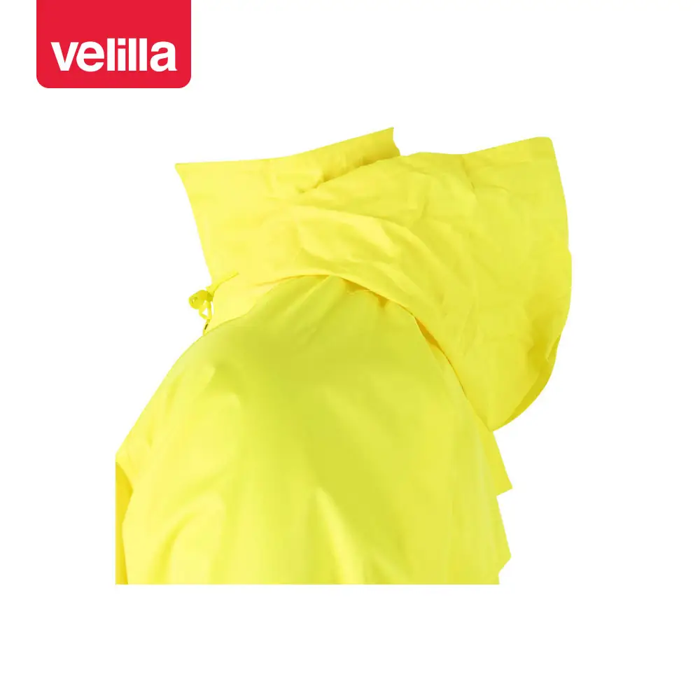 Traje de lluvia reflectante Velilla 189 8 Traje de lluvia reflectante Velilla 189 Amarillo flúor, detalle de capucha