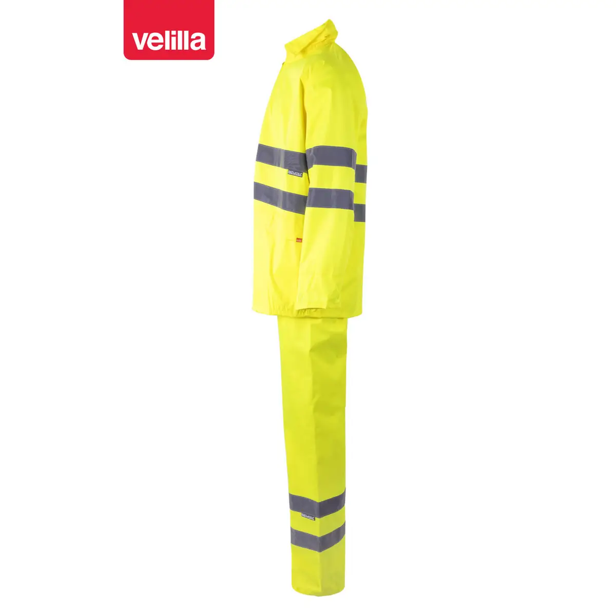 Traje de lluvia reflectante Velilla 189 2 Traje de lluvia reflectante Velilla 189 Amarillo flúor, vista lateral