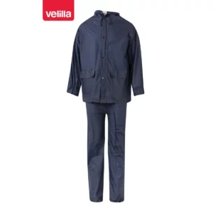 Traje de lluvia con capucha Velilla 19000 Azul marino, vista frontal