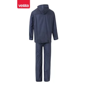 Traje de lluvia con capucha Velilla 19000 Azul marino, vista trasera