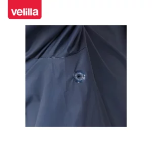 Traje de lluvia con capucha Velilla 19000 Azul marino, detalle de ojal de ventilación
