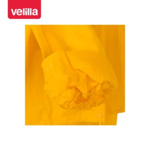Traje de lluvia con capucha Velilla 19000 Amarillo, detalle de puño interior