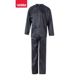 Traje de lluvia con capucha oculta Velilla 195 Azul marino, vista frontal