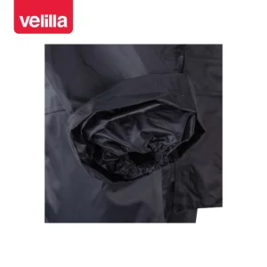 Traje de lluvia con capucha oculta Velilla 195 Azul marino, detalle de puño interior