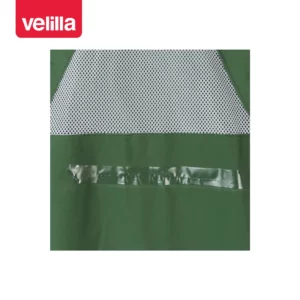 Traje de lluvia con capucha oculta Velilla 195 Verde, detalle de rejilla interior