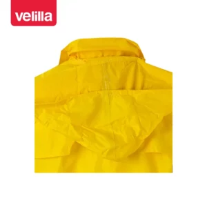 Traje de lluvia con capucha oculta Velilla 195 Amarillo, detalle de capucha