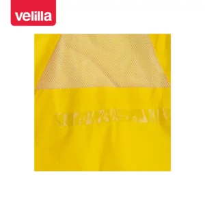 Traje de lluvia con capucha oculta Velilla 195 Amarillo, detalle de rejilla interior